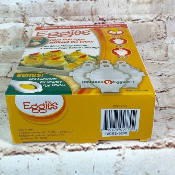 NIB Eggies - 6 Pack Egg Cooker - Picture 6 of 9
